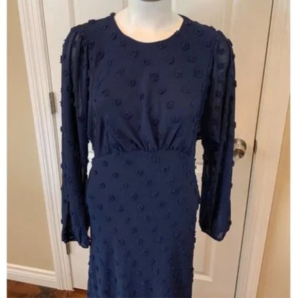 Anthropologie Michaela Textured Dot Dess - Picture 5 of 6